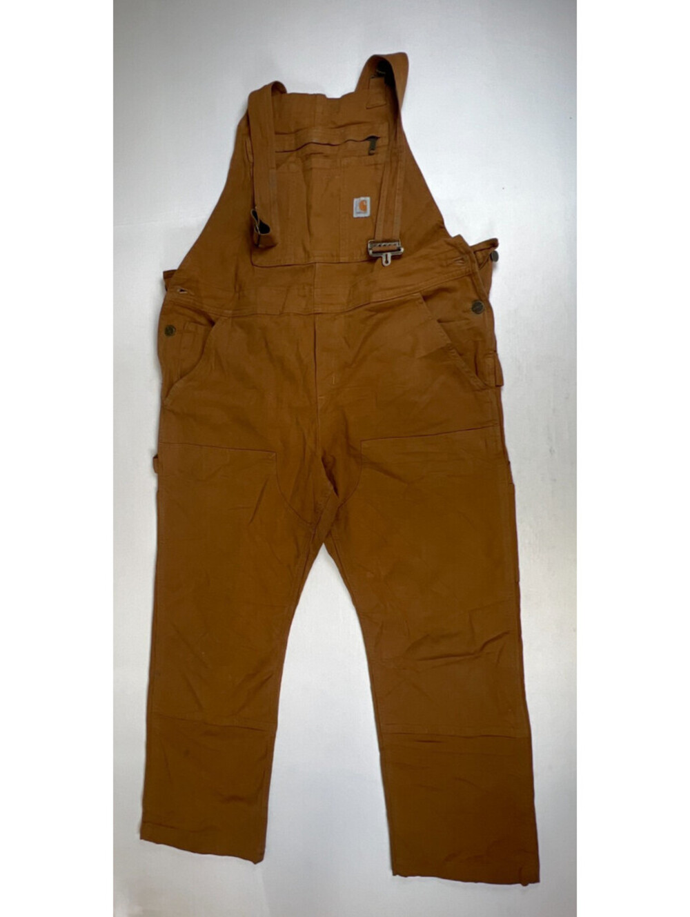 Carhartt Women's 12/14 Short Brown Cotton Overalls Dungarees 102438 Workwear